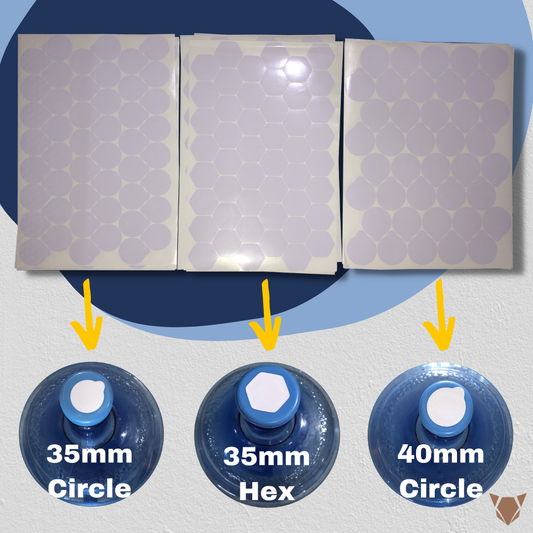 1,440 pcs. Hygienic Sticker for Non-Spill Cap 5 Gallon Water Container