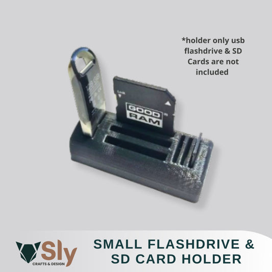 USB Flash Drive and SD Card Holder Organizer Rack Stand