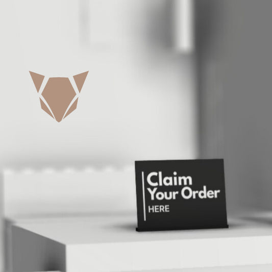 Claim Your Order Here Standee | Freestanding Sign for Queueing and Payment Areas FREE ADHESIVE