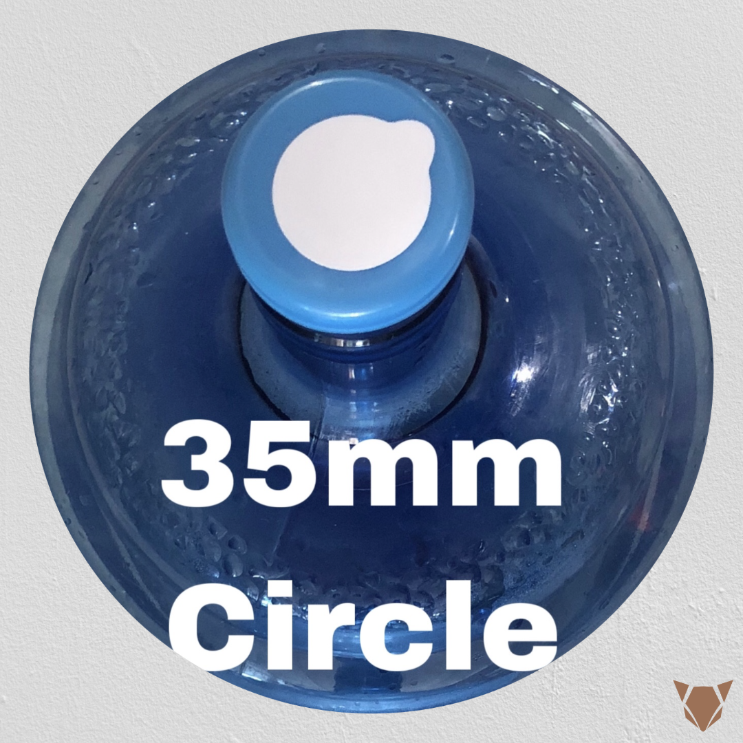 1,000 pcs. Hygienic Sticker w/ Pull Tab for Non-Spill Cap 5 Gallon Water Container