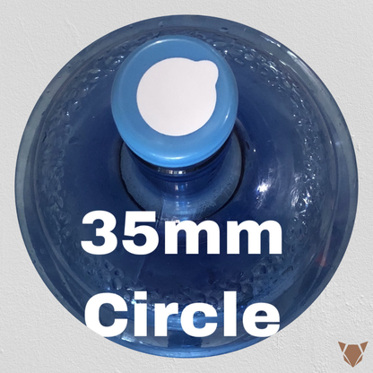 1,000 pcs. Hygienic Sticker w/ Pull Tab for Non-Spill Cap 5 Gallon Water Container