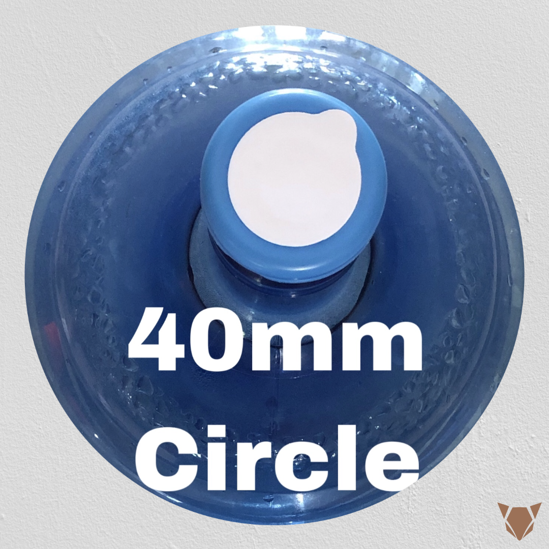 1,000 pcs. Hygienic Sticker w/ Pull Tab for Non-Spill Cap 5 Gallon Water Container