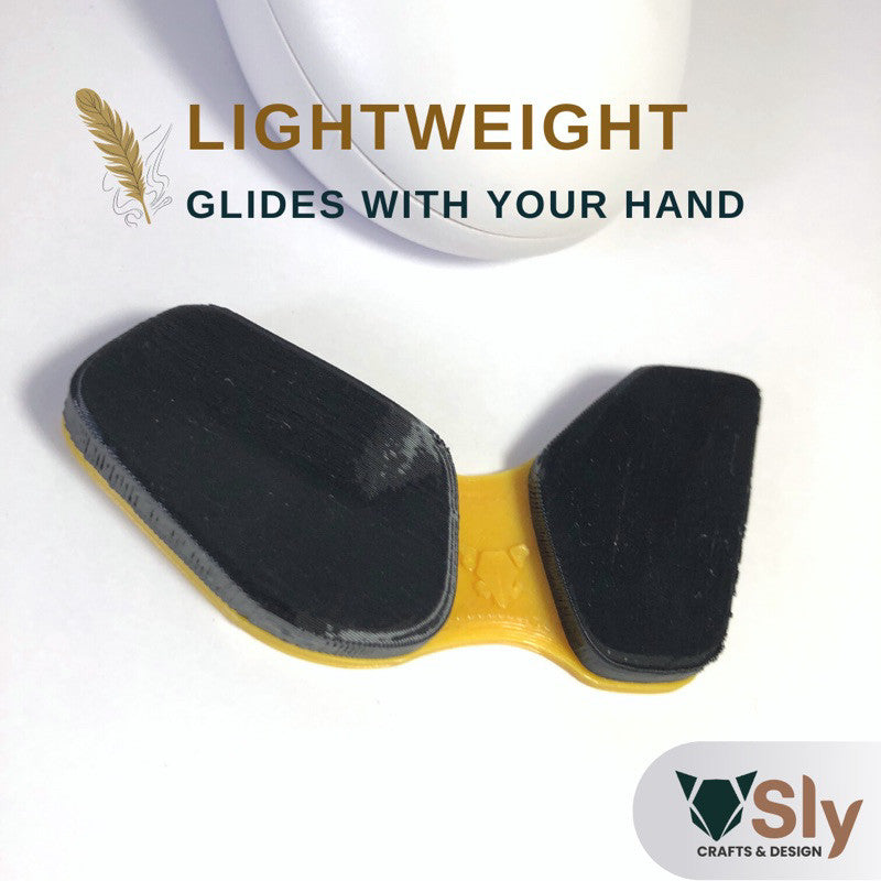 WHITE PADS Ergonomic Wrist Rest Mouse Firm Palm Pad (Right or Left Handed) Support For Computer