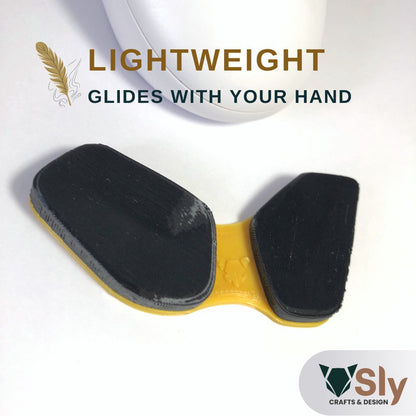 WHITE PADS Ergonomic Wrist Rest Mouse Firm Palm Pad (Right or Left Handed) Support For Computer