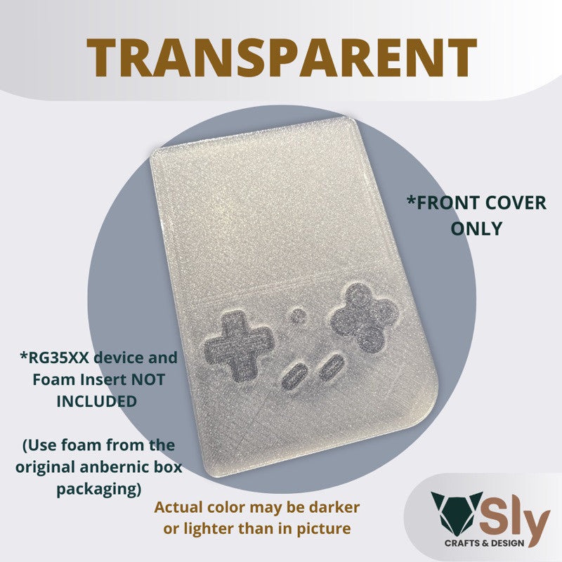 ANBERNIC RG35XX Console Front Cover - Screen Cover for Retro Hand Held Gaming Console