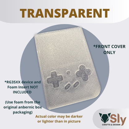 ANBERNIC RG35XX Console Front Cover - Screen Cover for Retro Hand Held Gaming Console