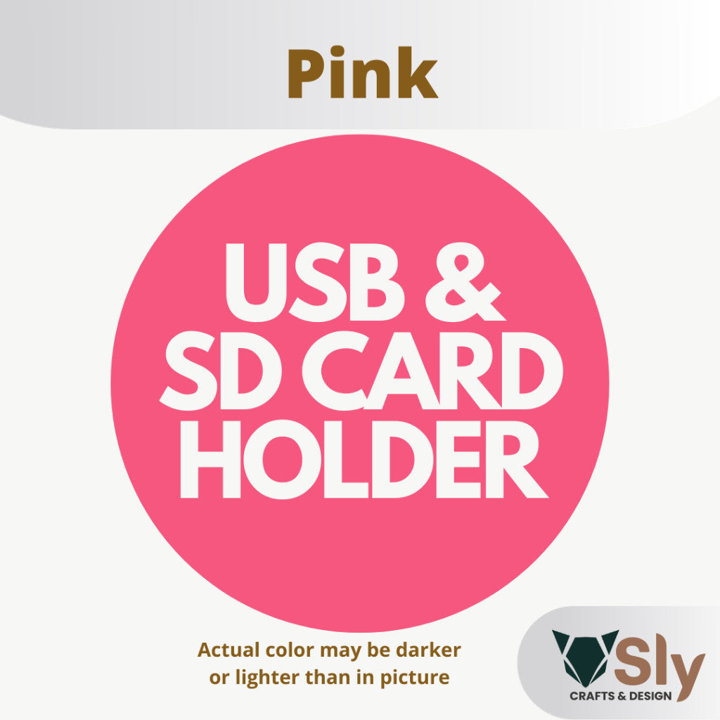 USB Flash Drive and SD Card Holder Organizer Rack Stand
