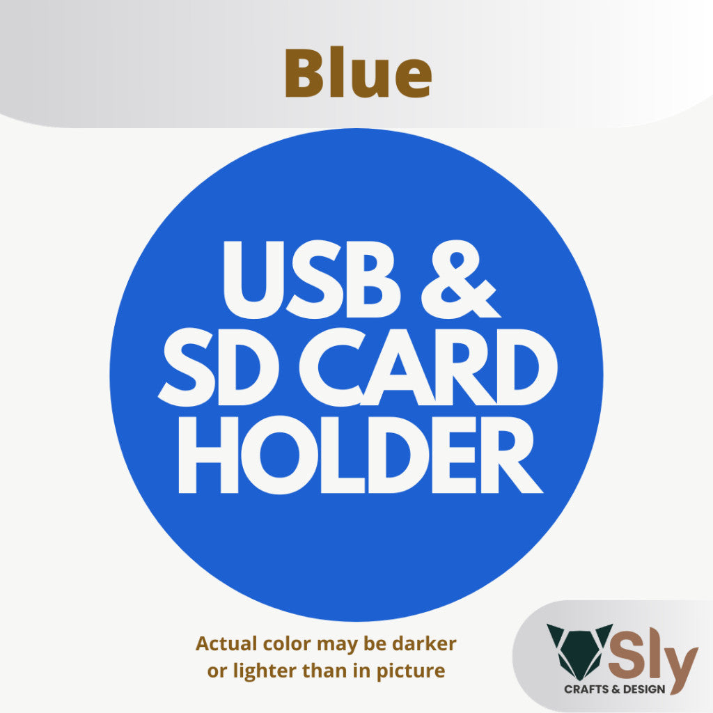 USB Flash Drive and SD Card Holder Organizer Rack Stand
