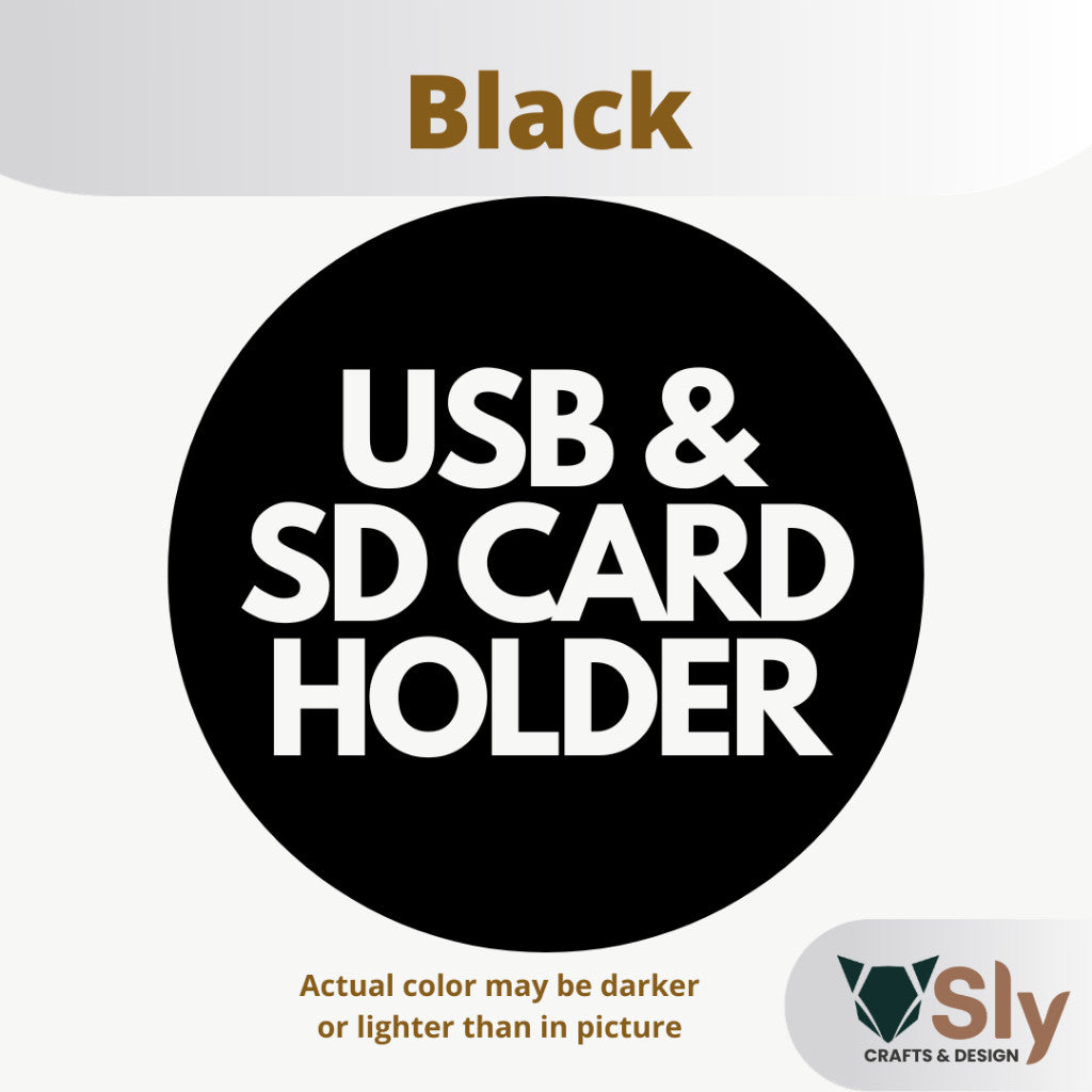USB Flash Drive and SD Card Holder Organizer Rack Stand