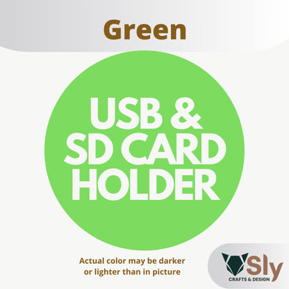 USB Flash Drive and SD Card Holder Organizer Rack Stand