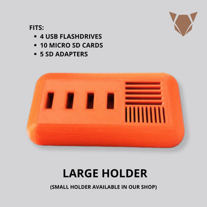 USB Flash Drive and SD Card Holder Organizer Rack Stand
