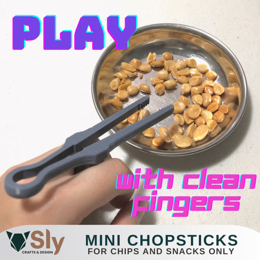 Mini Chopstick Reusable Snack Clips & Lazy Assistant Potato Chips Picker with Finger Chopsticks Set