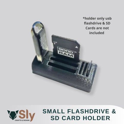 USB Flash Drive and SD Card Holder Organizer Rack Stand