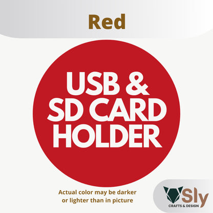 USB Flash Drive and SD Card Holder Organizer Rack Stand