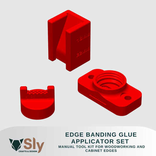 Edge Banding Rugby Glue Adhesive Applicator Set | Manual Tool Kit for Woodworking and Cabinet Edges