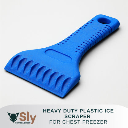Version 2! Heavy Duty Plastic Ice Scraper for Chest Freezer | Commercial-Grade Tool for Ice Removal