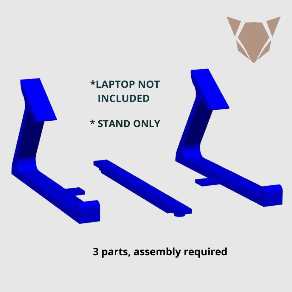 Universal Laptop Ergonomic Stand | Fixed Desk Riser for Monitor Height, Office Workstation