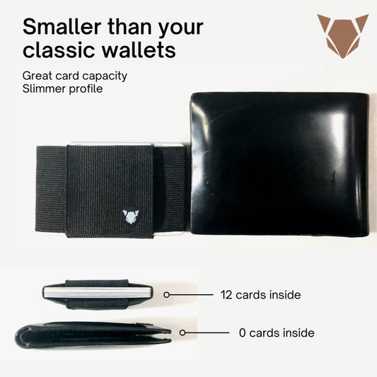 Minimalist Wallet Elastic EDC Front Pocket Card holder Sports for Men & Women