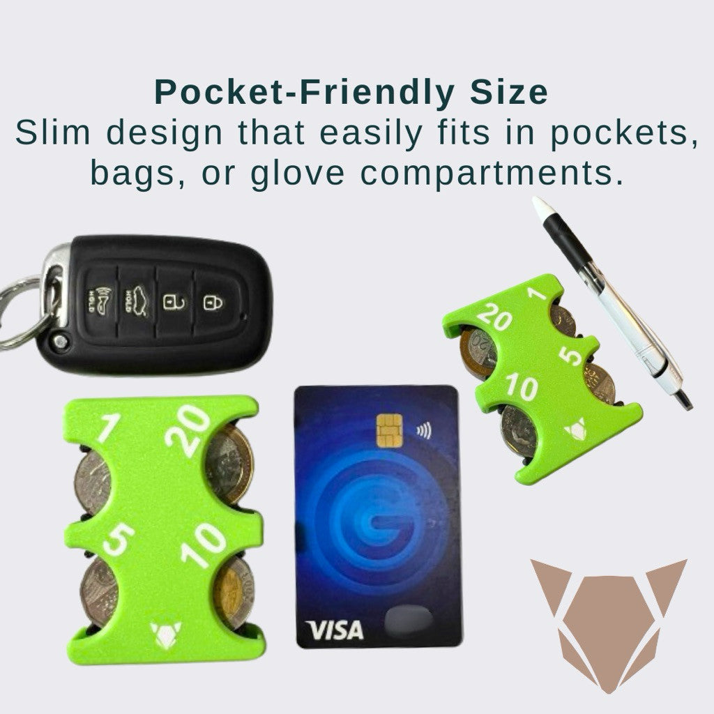 PH Coin Organizer Holder Wallet | Compact EDC Peso PH Coin Organizer Storage Case