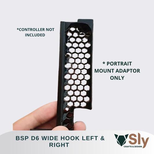 BSP D6 Wide Hook Left & Right | Portrait Gaming Mount for NDS/3DS Emulation