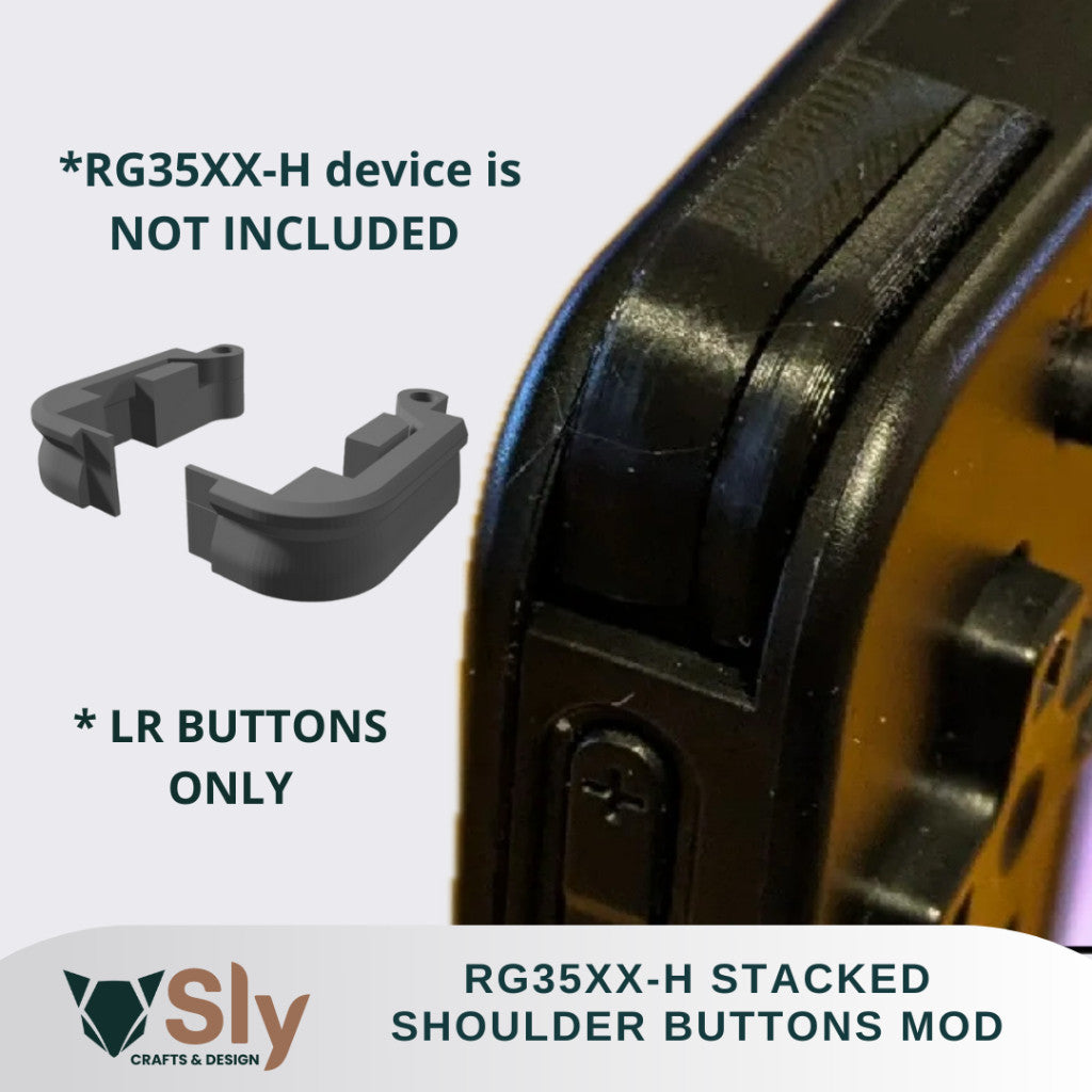 RG35XX-H Stacked LR Shoulder Buttons | Ergonomic Upgrade for Gaming Consoles