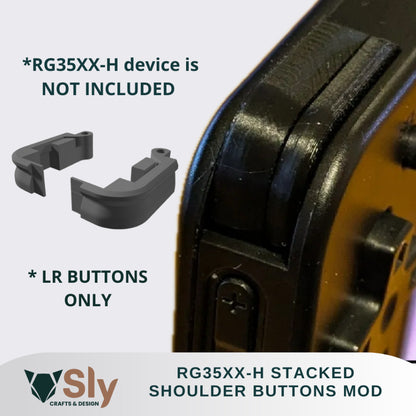 RG35XX-H Stacked LR Shoulder Buttons | Ergonomic Upgrade for Gaming Consoles