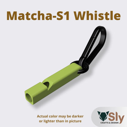 EDC Single Tone Safety Whistle with Carabiner | Loud Emergency Alert Keychain Gear