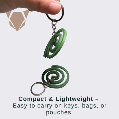 Katol Coil Puzzle Keychain Lion-Tiger | Interlocking Mosquito Coil Design Keychain