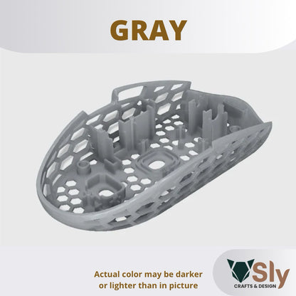 Logi tech G304/305 Mouse BOTTOM SHELL HONEYCOMB Mod Lightweight
