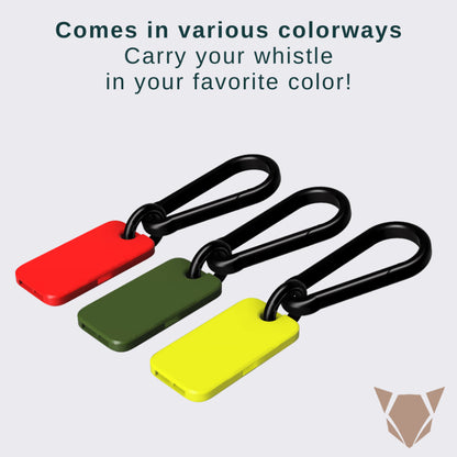 EDC Slim Whistle with Carabiner | Compact Emergency Survival Keychain Tool