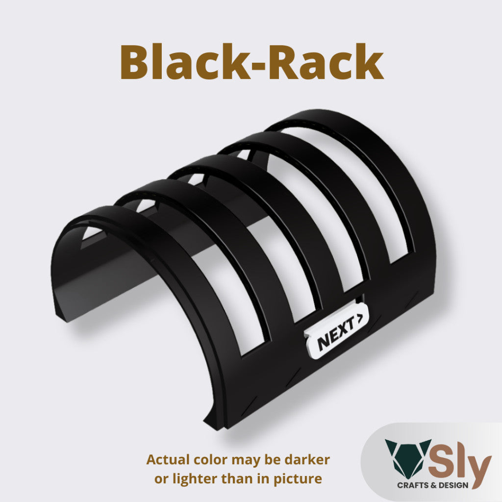 Modular Pickleball Paddle Rack with Next Up Tag | Portable Paddle Holder Organizer