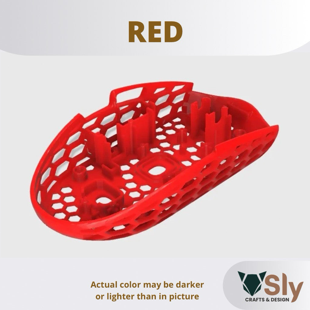 Logi tech G304/305 Mouse BOTTOM SHELL HONEYCOMB Mod Lightweight