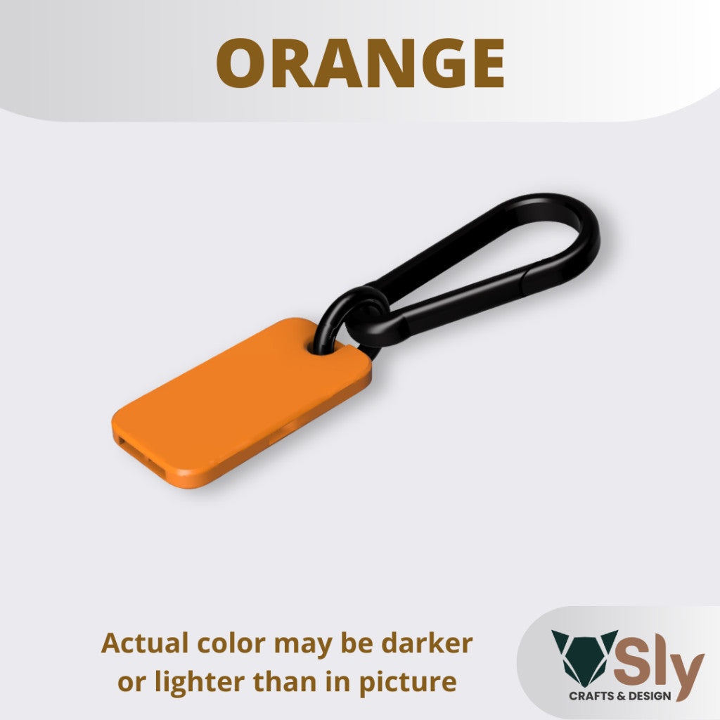 EDC Slim Whistle with Carabiner | Compact Emergency Survival Keychain Tool