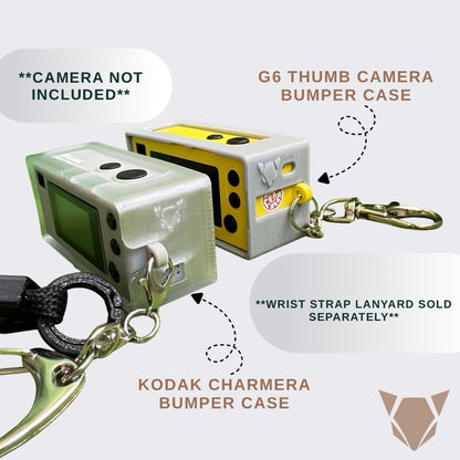 Camera Keychain Hard Shell Bumper Case | For Kodak Charmera or G6 Thumb Camera
