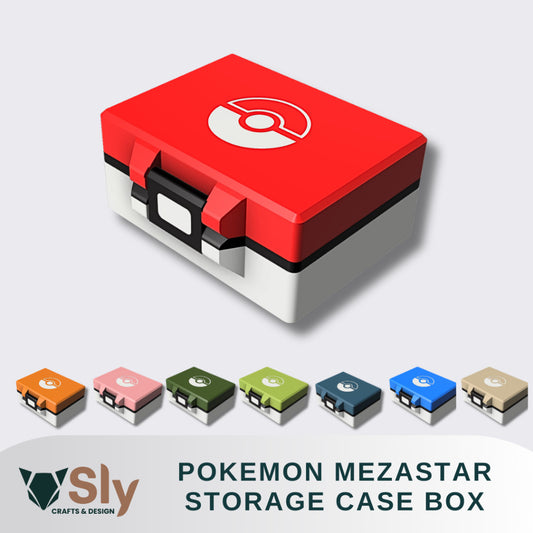 Pokemon Mezastar Storage Case Box | Meza Tag and Arcade Token Organizer Holder