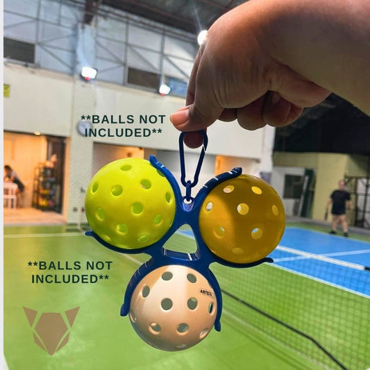 Pickleball Ball Holder Clip with Carabiner Keychain | Ball Storage Hook for Bags, Belt, Sports Gear