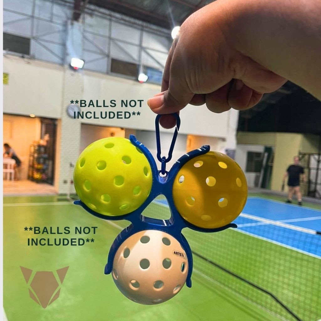 Pickleball Ball Holder Clip with Carabiner Keychain | Ball Storage Hook for Bags, Belt, Sports Gear
