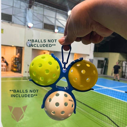 Pickleball Ball Holder Clip with Carabiner Keychain | Ball Storage Hook for Bags, Belt, Sports Gear