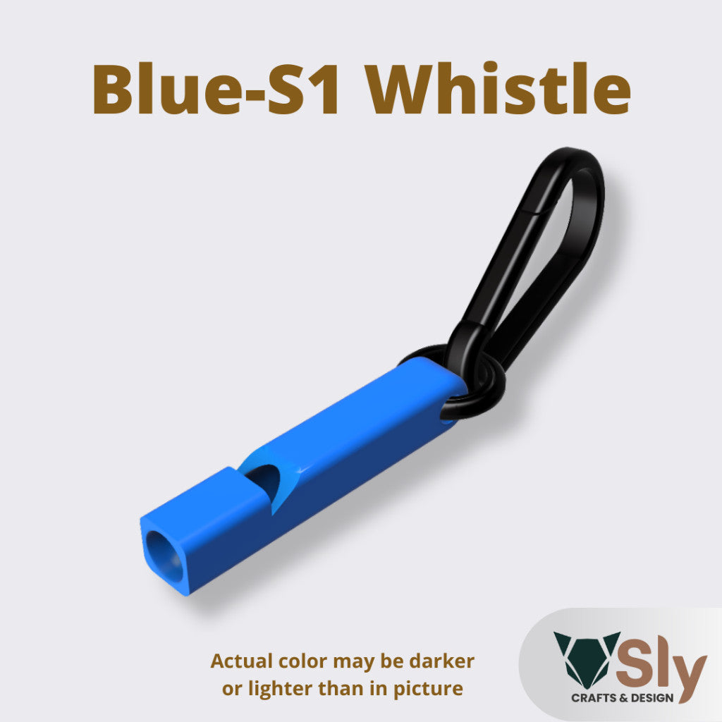 EDC Single Tone Safety Whistle with Carabiner | Loud Emergency Alert Keychain Gear