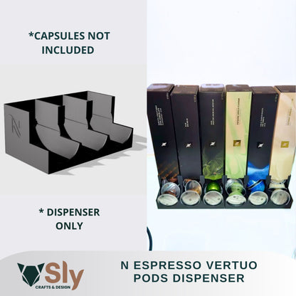 N Espresso Vertuo Pods Holder | Coffee Capsule Dispenser Rack for Countertop Storage