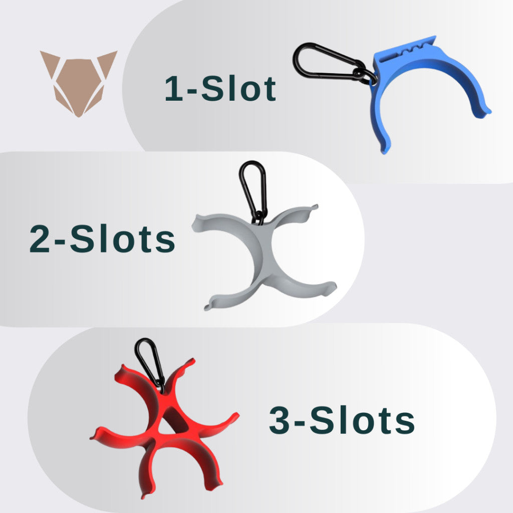 Pickleball Ball Holder Clip with Carabiner Keychain | Ball Storage Hook for Bags, Belt, Sports Gear