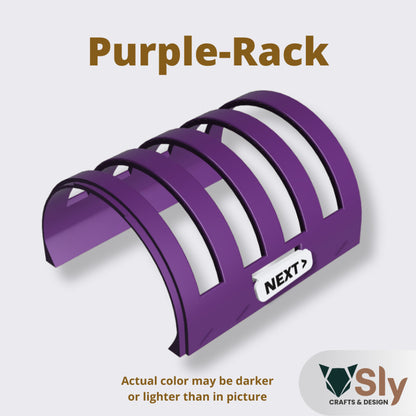 Modular Pickleball Paddle Rack with Next Up Tag | Portable Paddle Holder Organizer