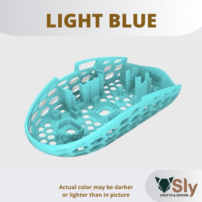 Logi tech G304/305 Mouse BOTTOM SHELL HONEYCOMB Mod Lightweight