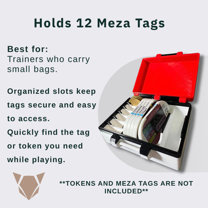 Pokemon Mezastar Storage Case Box | Meza Tag and Arcade Token Organizer Holder