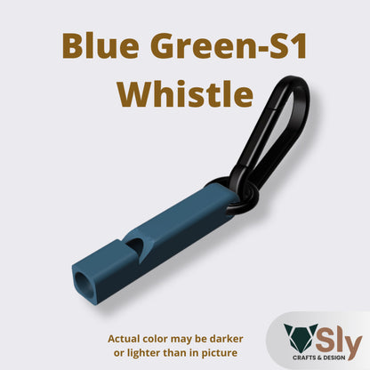 EDC Single Tone Safety Whistle with Carabiner | Loud Emergency Alert Keychain Gear