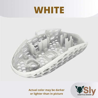 Logi tech G304/305 Mouse BOTTOM SHELL HONEYCOMB Mod Lightweight