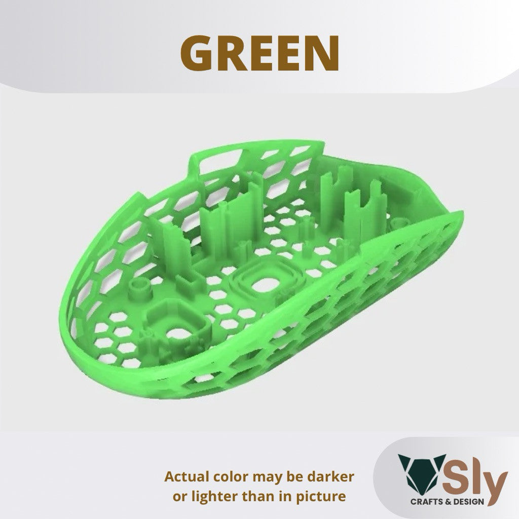 Logi tech G304/305 Mouse BOTTOM SHELL HONEYCOMB Mod Lightweight