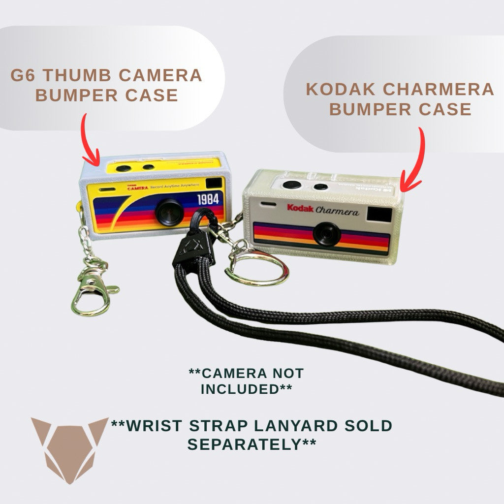 Camera Keychain Hard Shell Bumper Case | For Kodak Charmera or G6 Thumb Camera