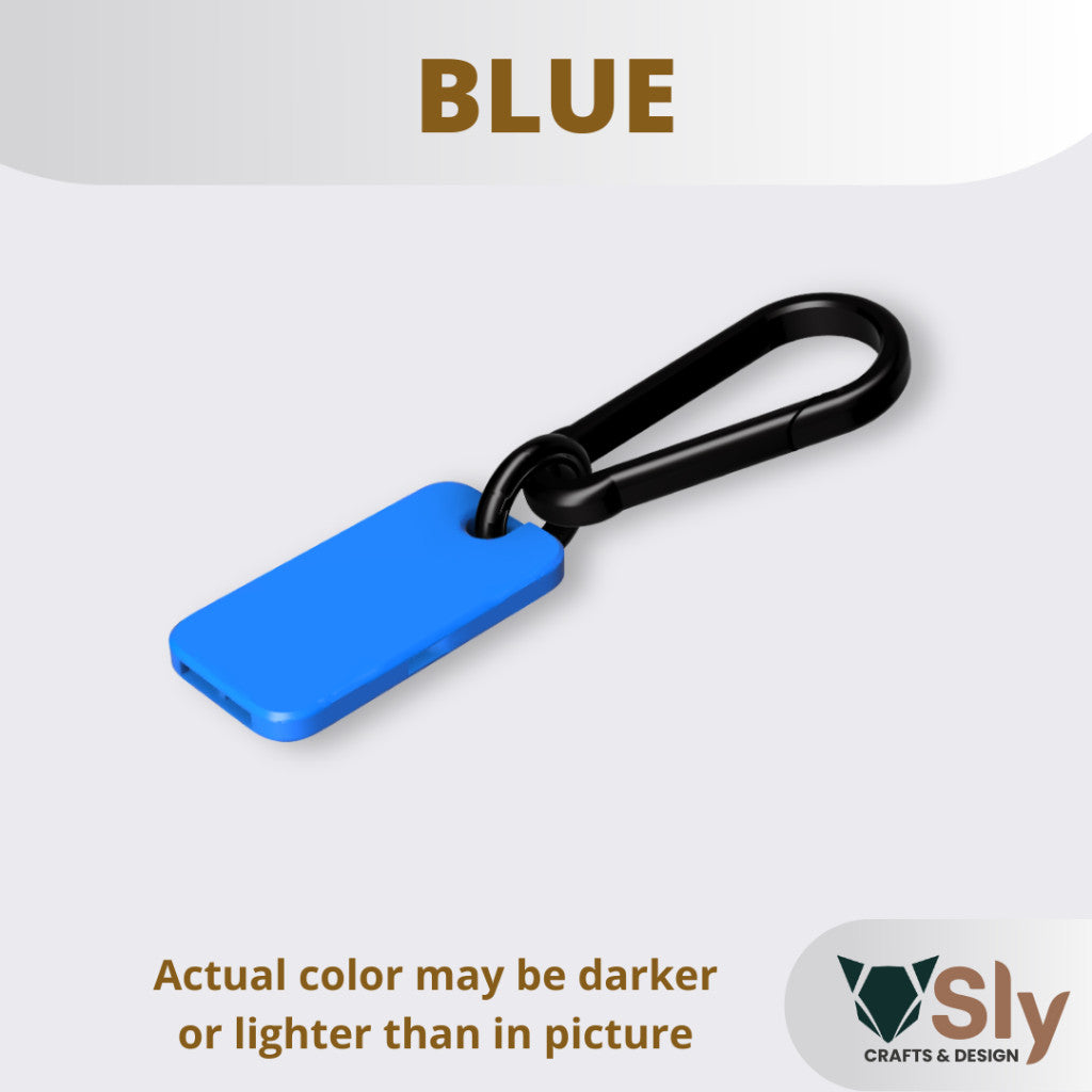 EDC Slim Whistle with Carabiner | Compact Emergency Survival Keychain Tool