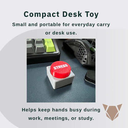 Doomsday Fidget Button Clicker | Stress Relief Desk Toy Tactile Push Button